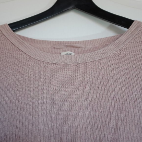 Wilfred grey pink silk and cashmere knit cocoon sweater size XS - Picture 5 of 11